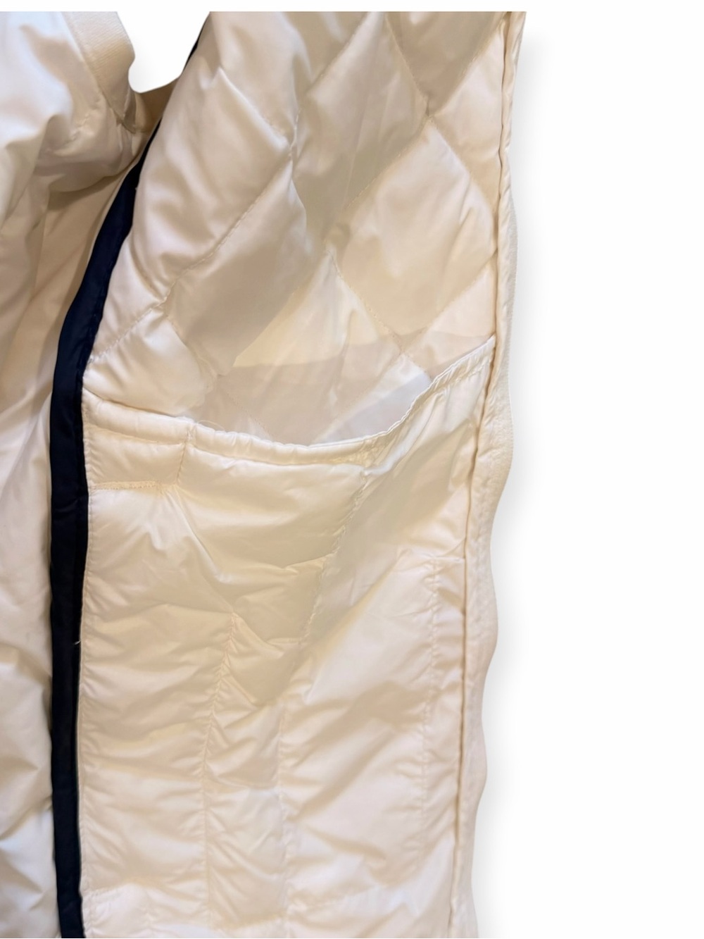 Tory Burch Tory Sport Quilted Packable Vest Ivory Cream M Fall Outfits Preppy - Picture 8 of 14